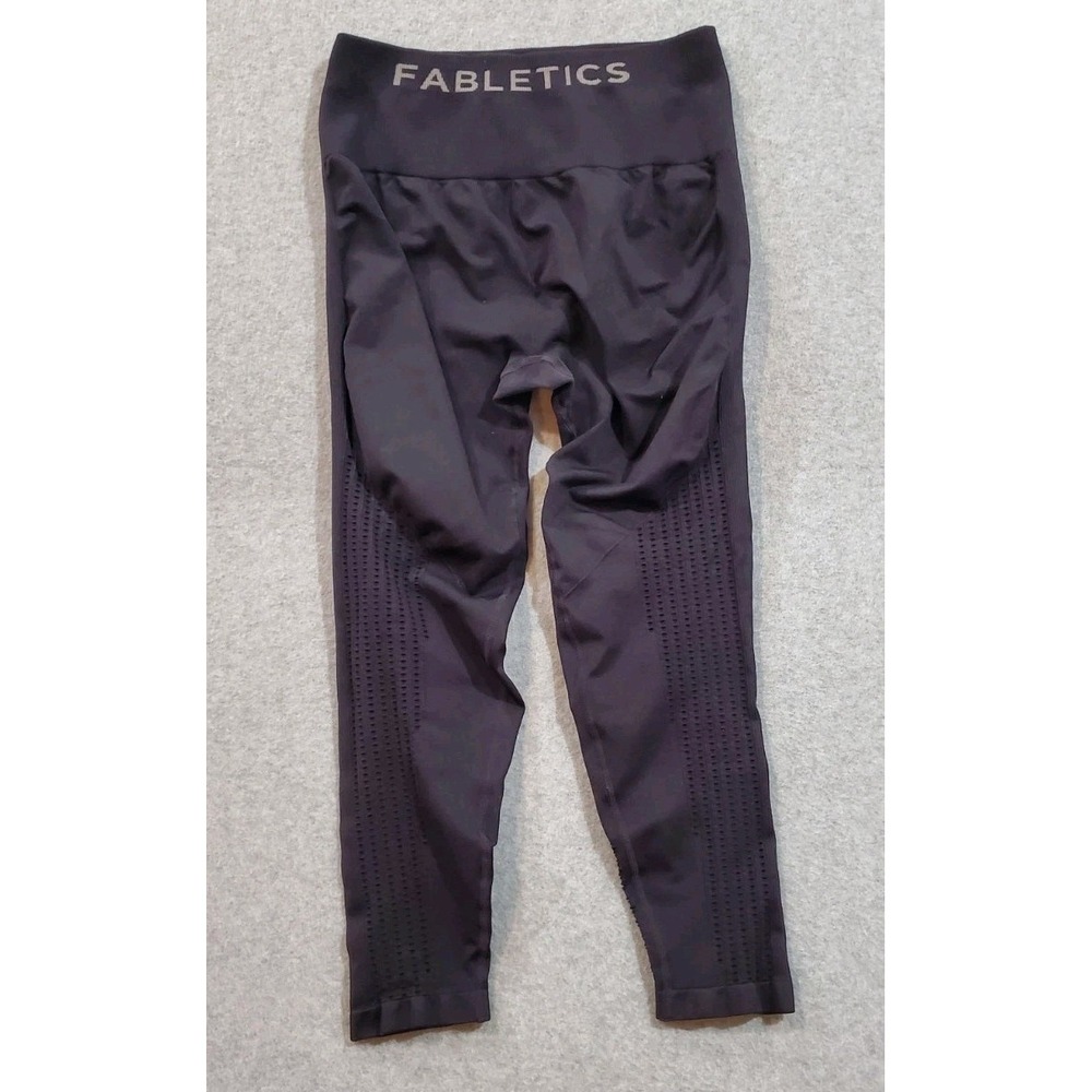 Fabletics Leggings Womens M‎ Black High Waisted Yoga Pants Stretch Workout Gym